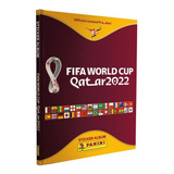Álbum Fifa World Cup Qatar 2022 Panini Bordó/dorado Tapa Dura