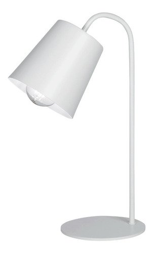 Lampara Velador Mesa Adryn Blanco Apto Led Deco Moderno Lk