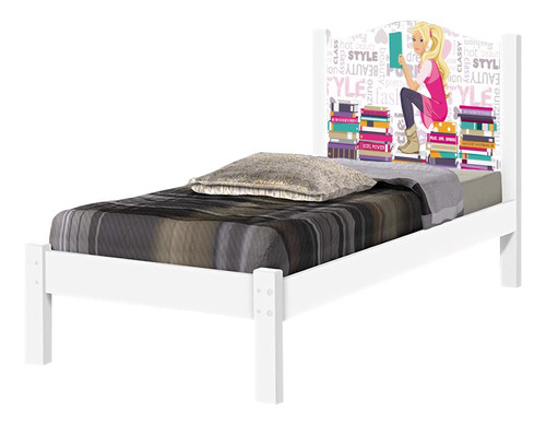 Cama Solteiro Menina Brilhante, Cama Infantil