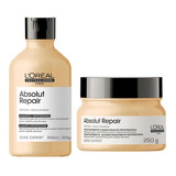 Kit Loreal Absolut Repair Shampoo 300ml + Máscara 250g