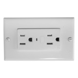 Tomacorriente Fija Doble Vta+ Smart Home Color Blanco