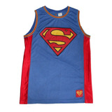 Camiseta Deportiva - L - Superman (niños/mujer) - 077