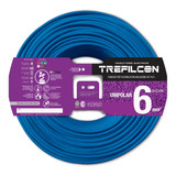 Cable Electrico Trefilcon Normalizado Unipolar 1x6mm Color Celeste X 25 Metros