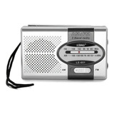 Mini Radio De Bolso Portatil Am/fm + Fone De Ouvido Le-651