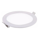 Panel Embutir Spot Circular 6w Led Luz Dia Frio Calido 220v