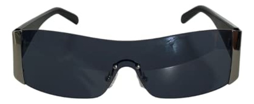 Lentes Cartier  Gafas De Sol All The Rage Y2k Shield (negro)