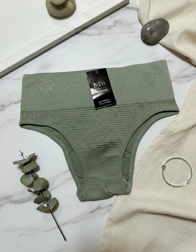 Pantaleta Bikini Tipo Faja Dama Con Brillos