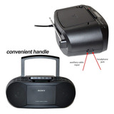 Reproductor De Cd Portátil Sony Boombox De Radio Con Am / Fm