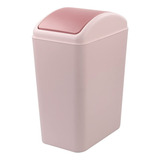 Parlynies Cubo De Basura De Plastico Rosa De 4.5 Galones, Cu