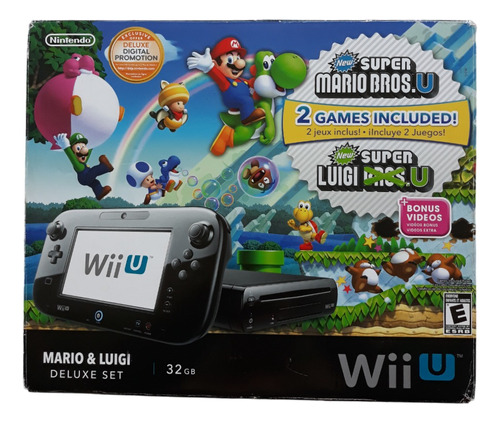 Nintendo Wii U 32gb Mario & Luigi Deluxe Set Completo