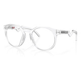 Óculos De Grau Redondo Oakley Hstn Rx Matte Clear