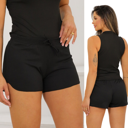 Shortinho Feminino Shorts  Praia Piscina Verão Promoção