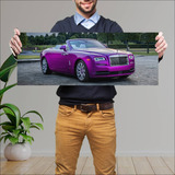 Cuadro 30x80cm Auto 2017 Rolls Royce Dawn In Fux 57