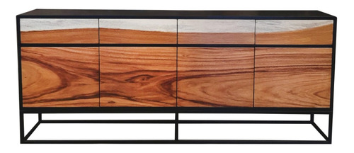 Credenza Bufetera Trinchador En Parota Minimalista