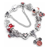 Pulsera Mickey Mimi Compatible Pandor Regalo Amistad Swarovs