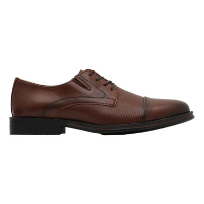 Zapatos Vestir Oxford Ferrato Hombre Cafe Piel Sintetica | Envío gratis