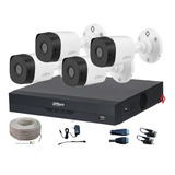 Kit 4 Camaras Bullet 5mp Dvr 8ch H265+ P2p Wizsense  Utp