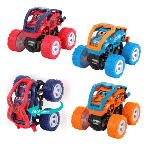 Camión Monster Truck Coche De Fricción Juguete 3pz