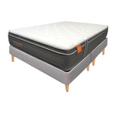 Colchón Firme King 200 Pedic Premium + Base Memphis