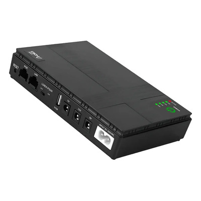 Mini Ups Fuente De Alimentación Ininterrumpida Negra Para .