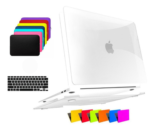 Kit Capa Case Macbook New Pro 16  A2485 + Bag + Pel Teclado