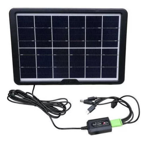 Cargador Panel Solar Portatil Celular Usb 6w Multifuncional 