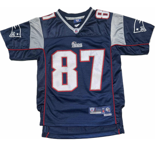 New England Patriots Jersey Grownkowski Para Niño 10-12