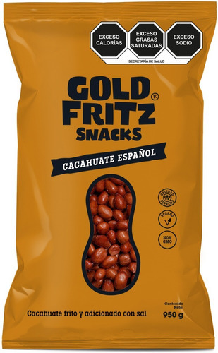 Cacahuate Español Gold Fritz 950gr