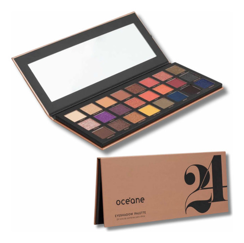 Paleta De Sombras 24 Cores - Eyeshadow Palette Oceane