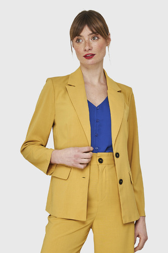 Blazer Dos Botones Amarillo Nicopoly