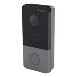 Videoportero Ip 2 Mp Poe Ip65 Llamada A Celular Hik-connect Color Gris Oscuro