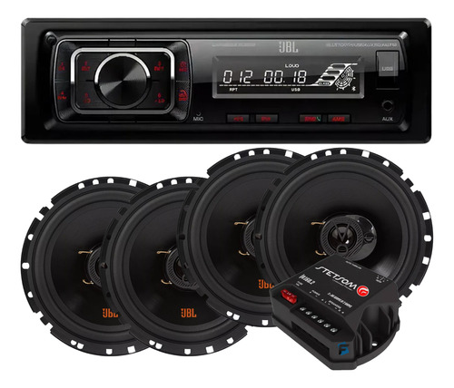 Kit Som Automotivo Jbl Mp3 Player Bluetooth Falante + Modulo