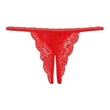 Tanga Colaless Abierta Rutera Malena Original Rojo - Fun*