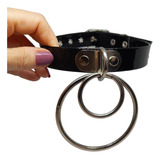 Gargantilla Choker De 2cm Dark Punk  Gotico  Doble  Argolla 