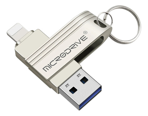 Memoria Usb 64gb Metal 2 En 1 Para iPhone iPad 3.0 Lightning