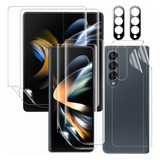 2 Piezas Hidrogel + 2 X Protector Lente Para Galaxy Z Fold 4