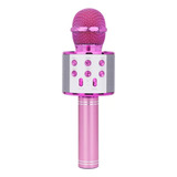 Micrófono De Karaoke Inalámbrico Con Bocina Y Bluetooth Usb