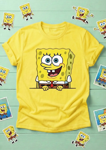 Playera Bob Esponja Personajes Fiesta Evento Regalo Niño