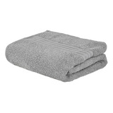 Toalla De Baño Grande Completo 100% Algodón Suave Absorbente Color Gris Gris