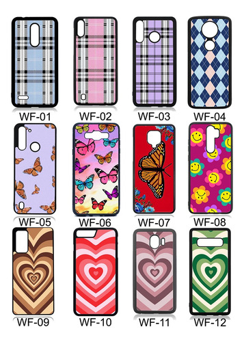 Funda Corazones Compatible Con Motorola Moto Tpu