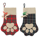 Calcetines De Navidad Gatos Y Perros, 2 Piezas De Calce...