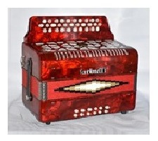 Acordeon Botones Sol Rojo 3012 Farinelli 3012r