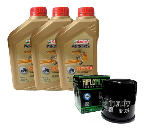 Kit Service Benelli Tnt 300 + Filtro Castrol Semi Fas Motos