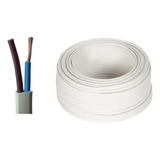 Cable Bajo Plomo Vaina Plana Blanco 2x1mm X50 Mts