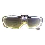 6 Lentes Anteojos Audioritmico C/neon  Cotillon Luminoso Bco