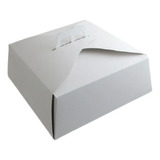 Cajas Blancas Tortas Tipo Maletín 24x24x11 X 5 Unidades 