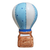 Cofrinho Cofre Formato De Balao De Ceramica Azul