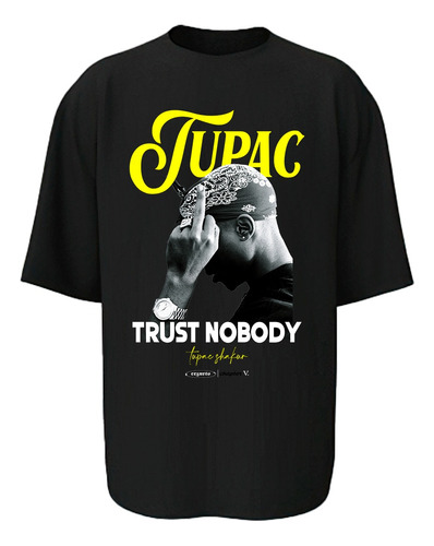 Remeron Tupac #v - Remera Oversize Hip Hop - Impresion Dtg 