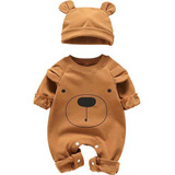 Mono Con Estampado De Oso Para Bebé, Niño Y Niña, Suave Y Tr