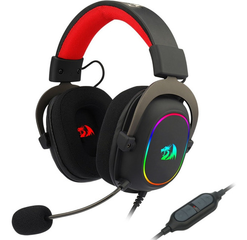 Auriculares Gamer Redragon Gamer Zeus X H510-rgb Luz Led